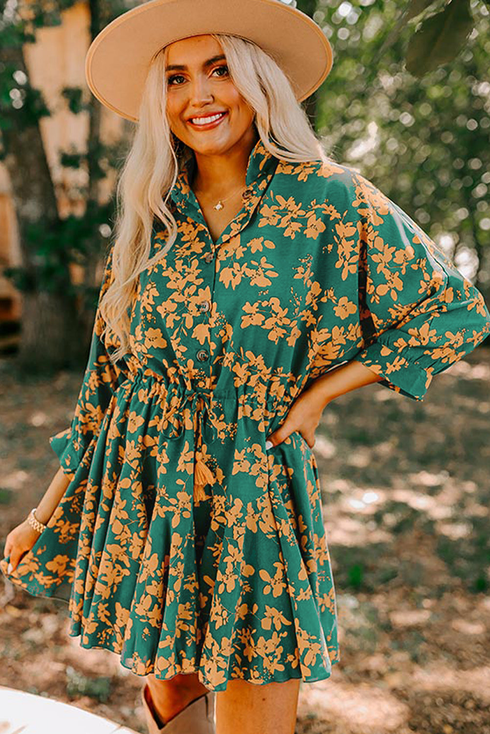 green short flowy dress JULMCOMO Sundresses for Women 2024 Tunic Flowy Mini Dress Smocked Ruffle Sleeveless Square Neck Short Mini Dress Mint Green M