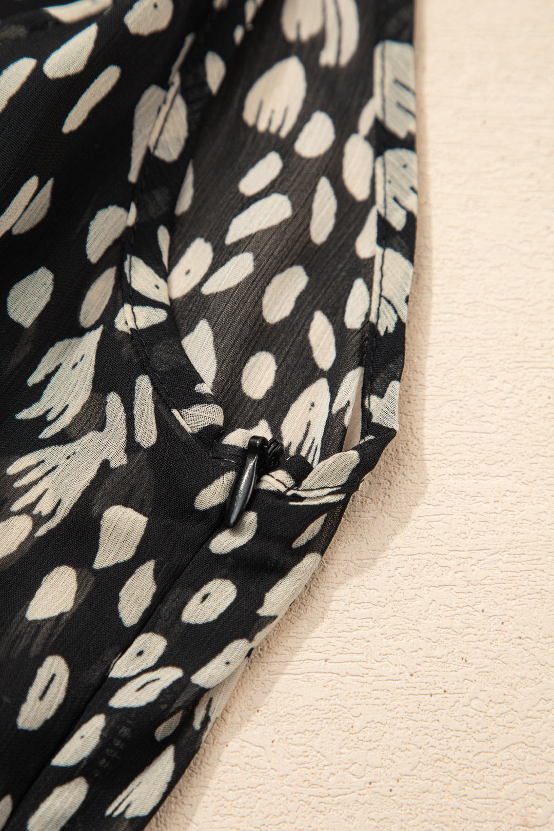 Black Printed Sleeveless Maxi Dress