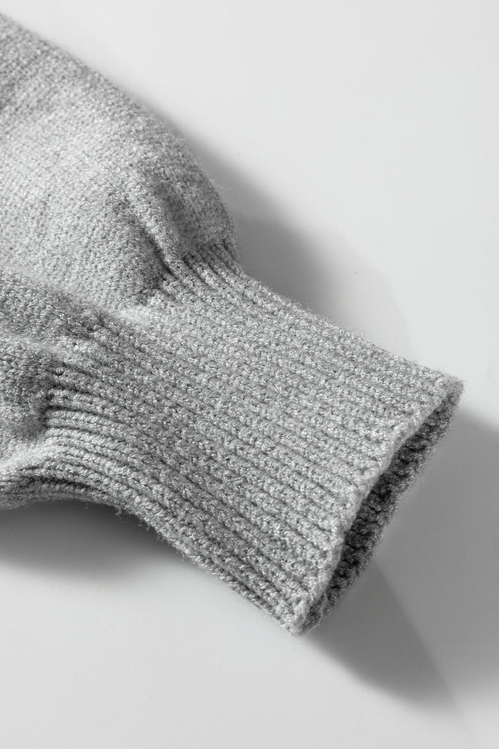 Color black Striped Panels Colorblock Sleeve Chic Sweater