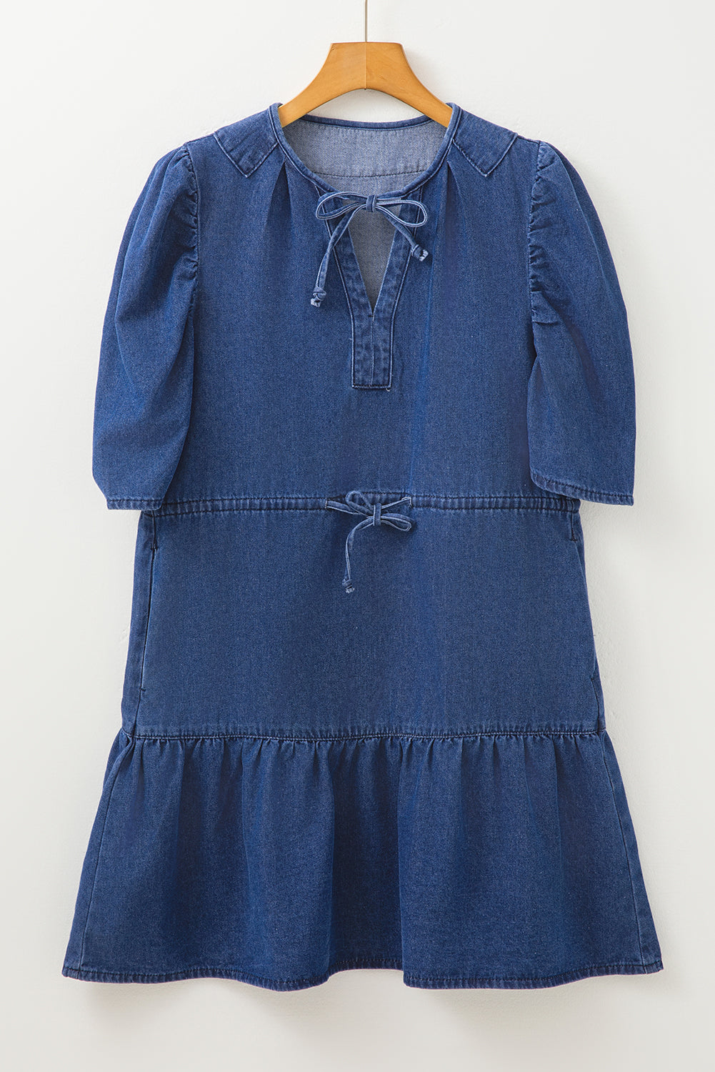 h&m blue dress mini H&M Navy Blue Lace Mini Dress