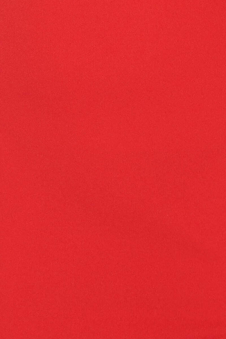 RED CHAIN TRIM THIGH SPLIT STRAPPY MIDI DRESS