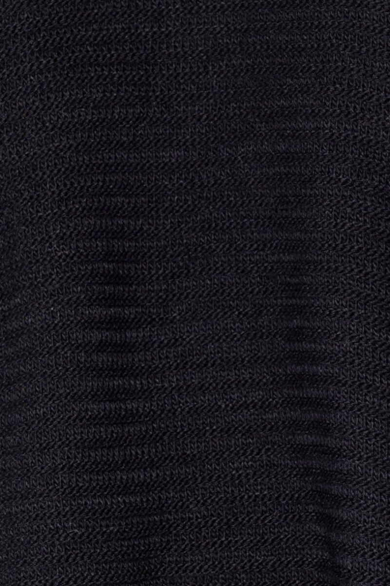Black Cold Shoulder Round Neck Jumper