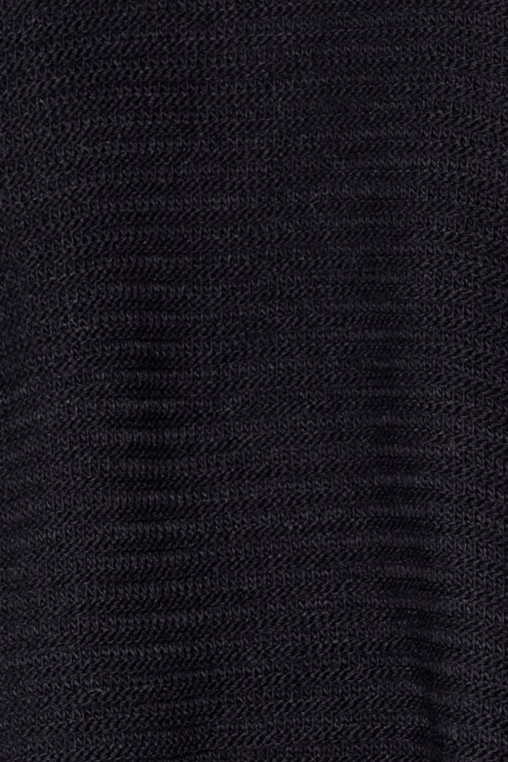 Black Cold Shoulder Round Neck Jumper