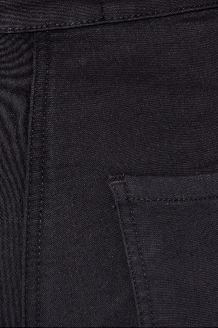 Black Distressed Multi Slash High Waisted Jegging