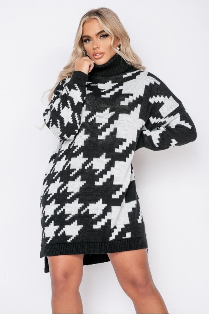 Black and white jumper dress deals