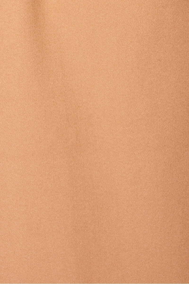 Camel Brushed Sleeveless Belted Duster Jacket