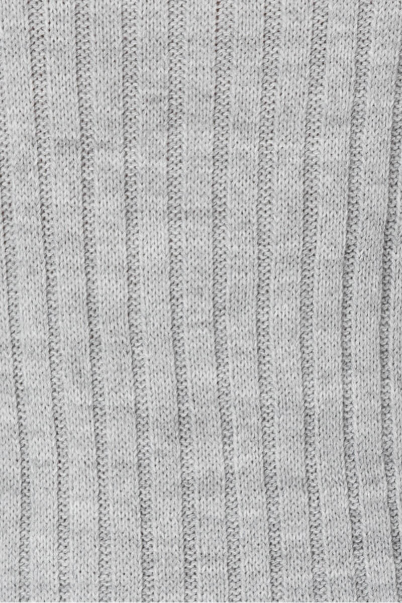 Grey Rib Knit Roll Neck Jumper Dress