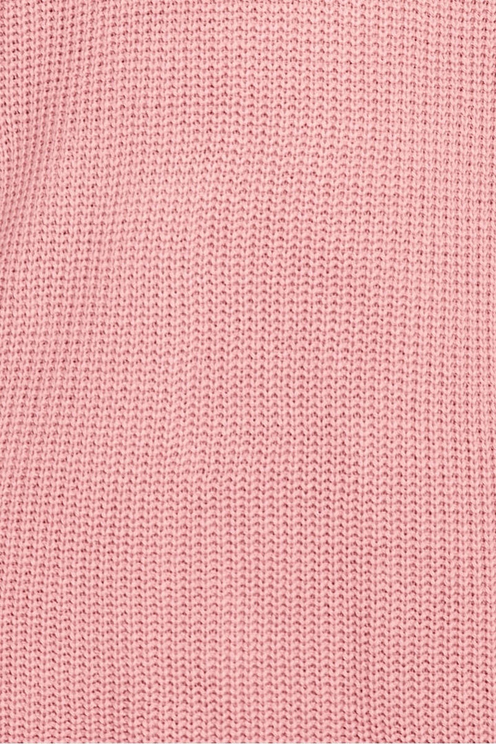 Rose Roll Neck Knitted Jumper Dress